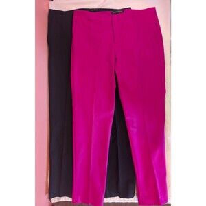 Women's Cynthia Steffe Dress Pants Black Pink Two Pairs Size 8